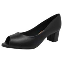 Sapato Peeptoe Feminino Salto Bloco Baixo Social Beira Rio Sapato Peeptoe Feminino Salto Bloco Baixo Social Beira Rio