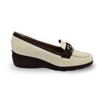 Sapato Piccadilly 117118-1 Off White/Madeira