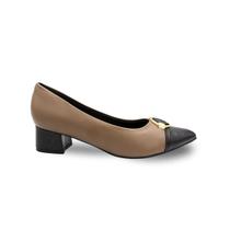 Sapato Piccadilly 739051-1 Taupe/Preto