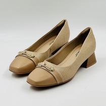 Sapato Piccadilly Bico Quadrado Salto Baixo Feminino