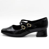 Sapato Piccadilly Boneca Salto Baixo em Verniz Piccadilly