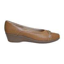Sapato Piccadilly Feminino Anabela Média Joanete Napa Strech - 40