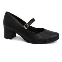 Sapato Piccadilly Feminino Preto Ref:654021