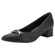 Sapato Piccadilly Feminino Preto Ref:739064