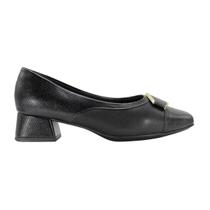Sapato Piccadilly Feminino Salto Bloco Preto Sapato Piccadilly Feminino Salto Bloco Preto