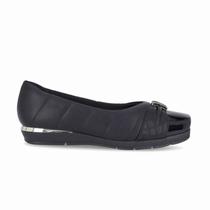 Sapato Piccadilly Fernanda Salto Baixo - Feminino - Preto