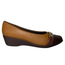 Sapato piccadilly ivone anabela médio 143235