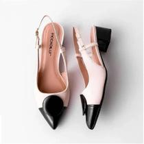 Sapato piccadilly off white preto 739085