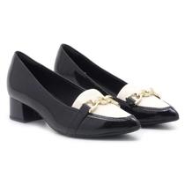 Sapato piccadilly preto/branco 739028-1