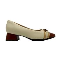 Sapato piccadilly salto médio ref:160099 feminino