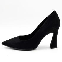 Sapato Piccadilly Scarpin em Camurça Salto Alto Feminino Sapato Piccadilly Scarpin em Camurça Salto Alto Feminino