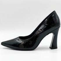 Sapato Piccadilly Scarpin em Verniz Salto Alto Feminino Sapato Piccadilly Scarpin em Verniz Salto Alto Feminino