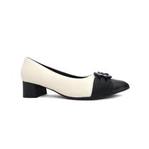 Sapato piccadilly scarpin joanete 739039 (76) - off white/preto