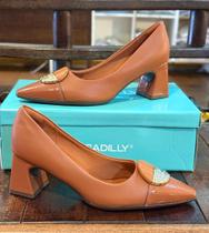Sapato Piccadilly Scarpin salto bloco 764024 - OCRE