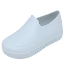 Sapato Profissional Antiderrapante Para Trabalhar em Cozinha, Limpeza, Enfermagem Monseg Tênis EPI Branco