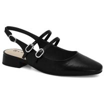 Sapato ramarim feminino sling back salto baixo 24-15131 - 09635