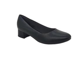 Sapato Sacrpin Feminino Bico Redondo Social Salto Baixo Piccadilly 140110