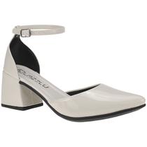 Sapato Salomé Bico Fino Feminino Salto Grosso Sapato Salomé Bico Fino Feminino Salto Grosso