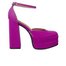Sapato Salto Alto Colors Meia Pata Plataforma Feminino Vizzano Pink - 1395.101