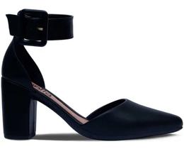 Sapato Salto Grosso Scarpin Sandália Salto Bloco Moda