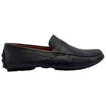Sapato Samello Drive Toscana Mocassim Slip On Loafer Couro Preto Original
