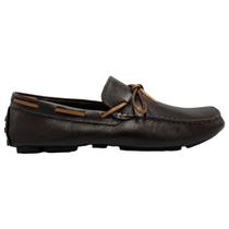 Sapato Samello Mocassim Drive La Plata Slip On Loafer Couro Marrom Cafe Original