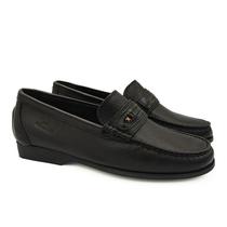Sapato Samello Mocassim Shelton Monza Loafer Preto Couro Floater