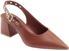 Sapato Santinelli 1636-010-252 Slingback de Salto Bloco