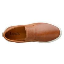 Sapato Sapatênis Masculino de couro Slip On Lecas 12051