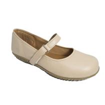 Sapato Sapatilha Boneca Fechado Confort Nude