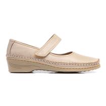 Sapato Sapatilha Conforto Feminina Couro Solado TR confortável Visual Moderno Casual