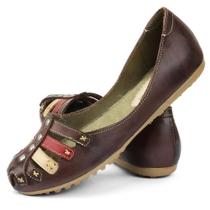 Sapato Sapatilha Salomé Feminina Retrô CaféIzabella Araújo