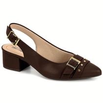 Sapato Scarpin Aberto Feminino Salto Bloco Conforto Modare 7340.138.21736 -