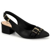 Sapato Scarpin Aberto Feminino Salto Bloco Conforto Modare 7340.138.21736 -
