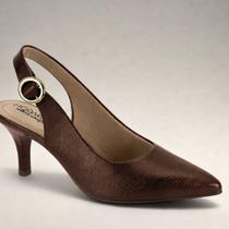 Sapato Scarpin Aberto Feminino Salto Fino Conforto Modare 7408.102.31328 -