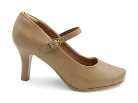 Sapato Scarpin Boneca Comfortflex Nude Salto Fino 2685302 Sapato Scarpin Boneca Comfortflex Nude Salto Fino 2685302