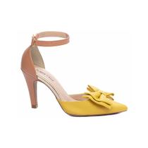 Sapato Scarpin Caramelo e Amarelo TORRICELLA - 67057A