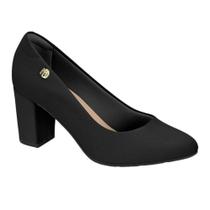 Sapato Scarpin Casual Feminino Salto Bloco Médio Modare Preto Sapato Scarpin Casual Feminino Salto Bloco Médio Modare Preto