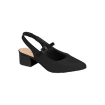 Sapato Scarpin Fem Modare Slingback Mule Salto Baixo Bloco