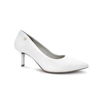 Sapato scarpin feminino 21-13501 via marte (35) - branco
