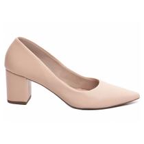 Sapato Scarpin Feminino Bico Fino Confortável - Rose