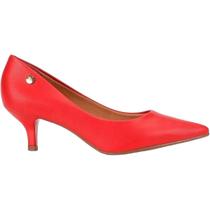 Sapato Scarpin Feminino Casual Social Bico Fino Salto Baixo Vizzano 1122.828