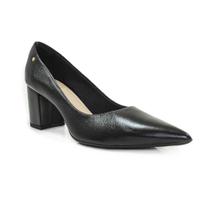 Sapato Scarpin Feminino com Salto Bloco Parô em Couro
