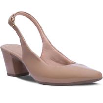 Sapato Scarpin Feminino Fashion Bico Fino Tendencia Aberto Atras