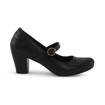 Sapato Scarpin Feminino FootFlex Salto Médio Confortável -