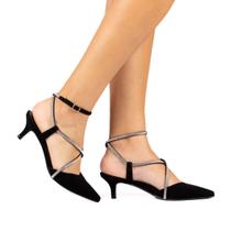 Sapato Scarpin Feminino JJOJO Solange Salto Fino Médio 5cm Moderno