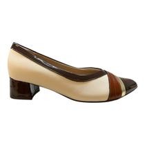Sapato Scarpin Feminino Piccadilly Casual Ultraconforto Salto Médio Bico Fino 739082 Marfim Sapato Scarpin Feminino Piccadilly Casual Ultraconforto Salto Médio Bico Fino 739082 Marfim