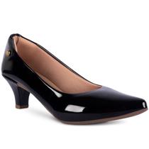Sapato scarpin feminino salto baixo bico fino r2.26