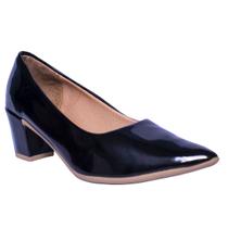 Sapato Scarpin Feminino Salto Baixo Confortável Bico Fino