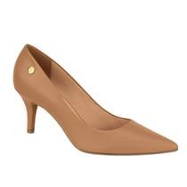 Sapato Scarpin Feminino Salto Fino Baixo Vizzano - Marrom